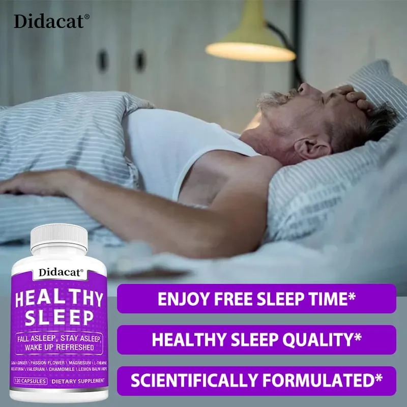 Valerian Capsules - with Magnesium Glycinate Chamomile Promate Sleep Quality Improve Mood Support Immune Health — image 4