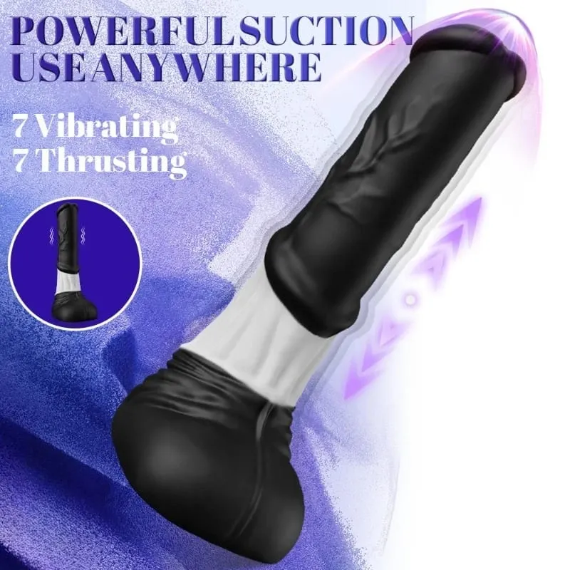 Thrusting Horse G-spot Dildo Vibrator 11,8" Monster Big Dildo Vibrations App Remote Control βεντούζα Παιχνίδι σεξ για ενήλικες για γυναίκες — image 2