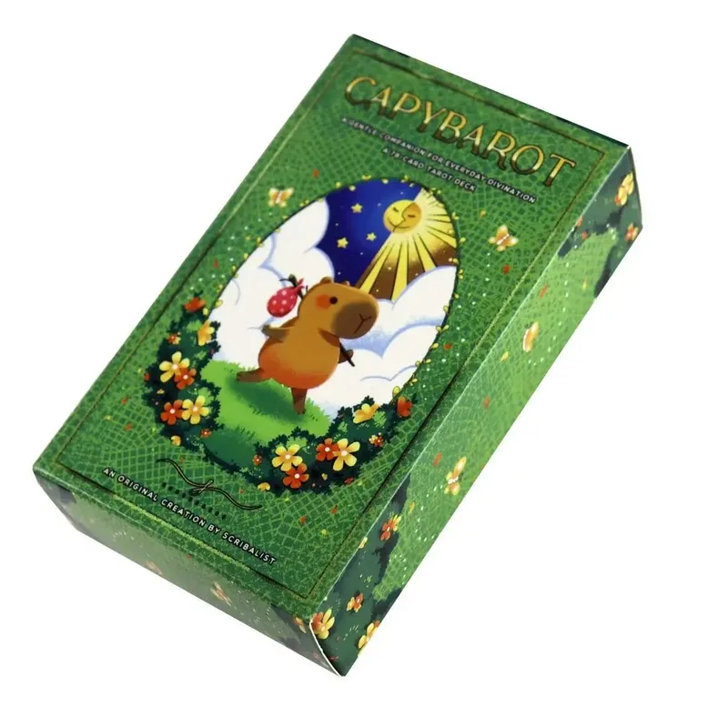 Capybara Tarot Pakli 10,3*6cm 78 Aranyos Tarot Kártya Nyugtató hangulatot és energiát hoz a Tarot Pakliba — image 6