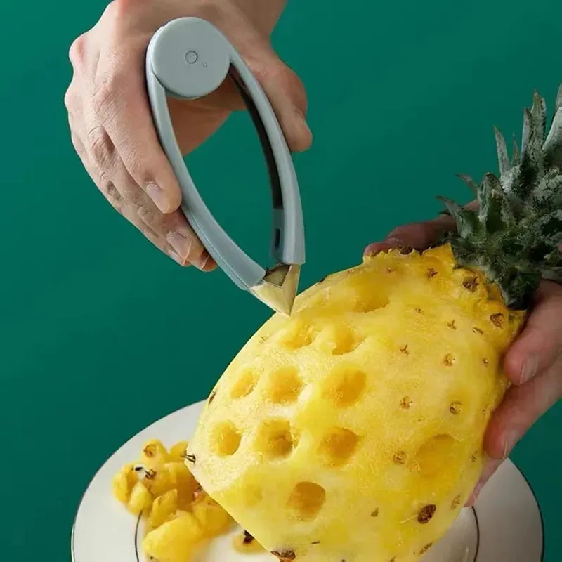 1 τεμ. Strawberry Steel Pineapple Eye Peele Fruit and Vegetable Practical Sed Remover Clip Fruit Tools Gadgets κουζίνας — image 4