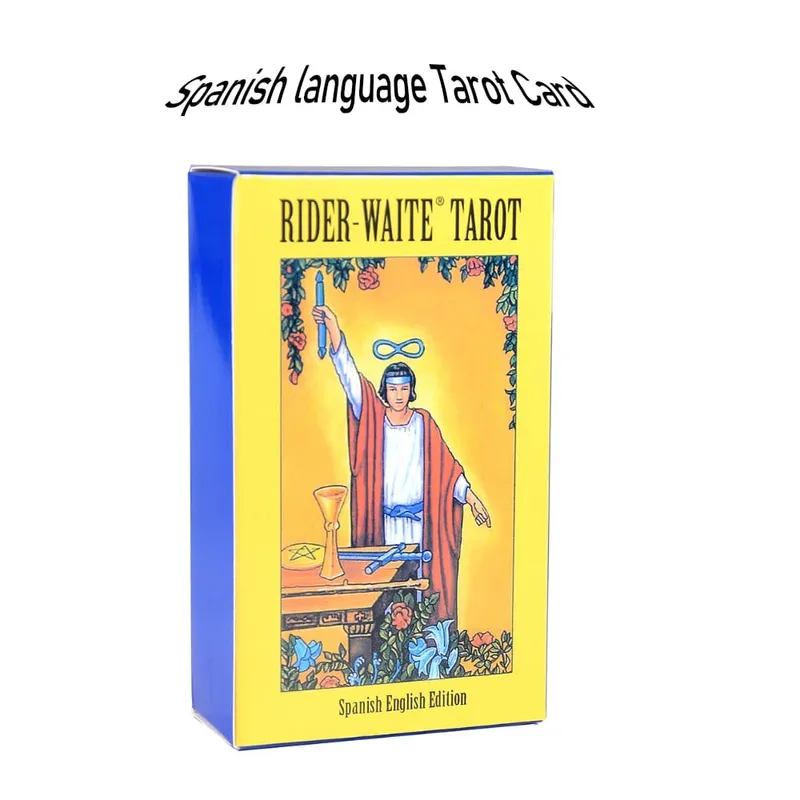 Hot Sell Rider Waite Tarot Card Divination Personal Use Tarot Deck Full English Spanish Version Oracles Deck for Girl Board Game