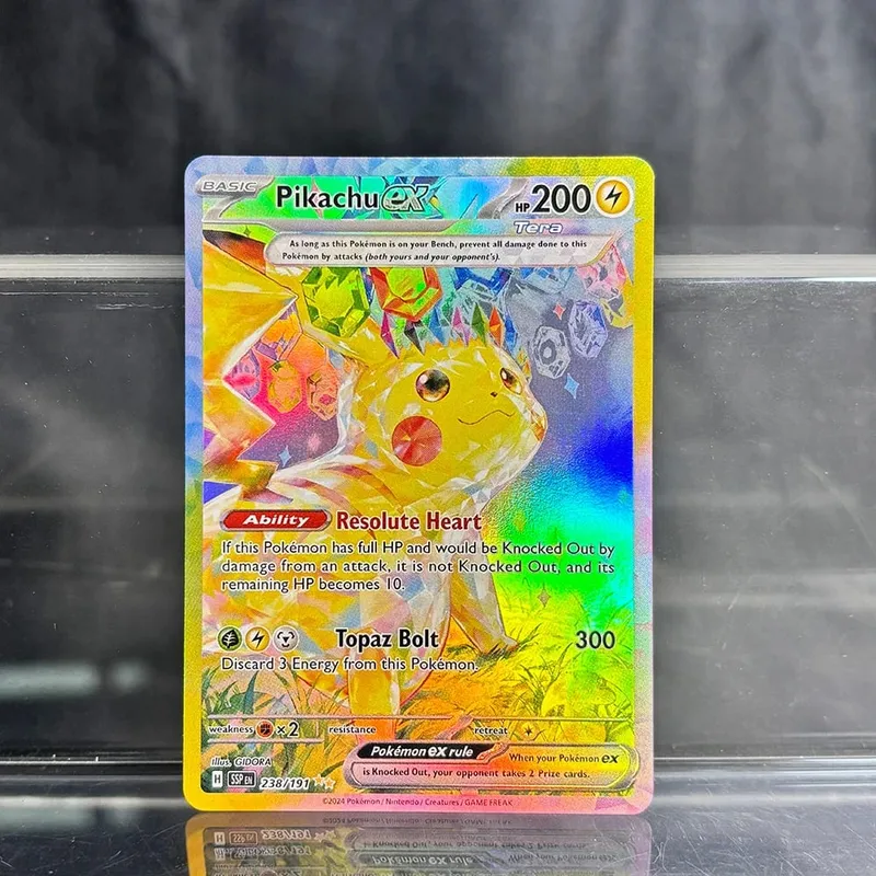 Foil PKM Single Cards Pikachu Charizard EX Bubble Mew Game Rare Collection Κάρτες PTCG Rainbow Proxy — image 5