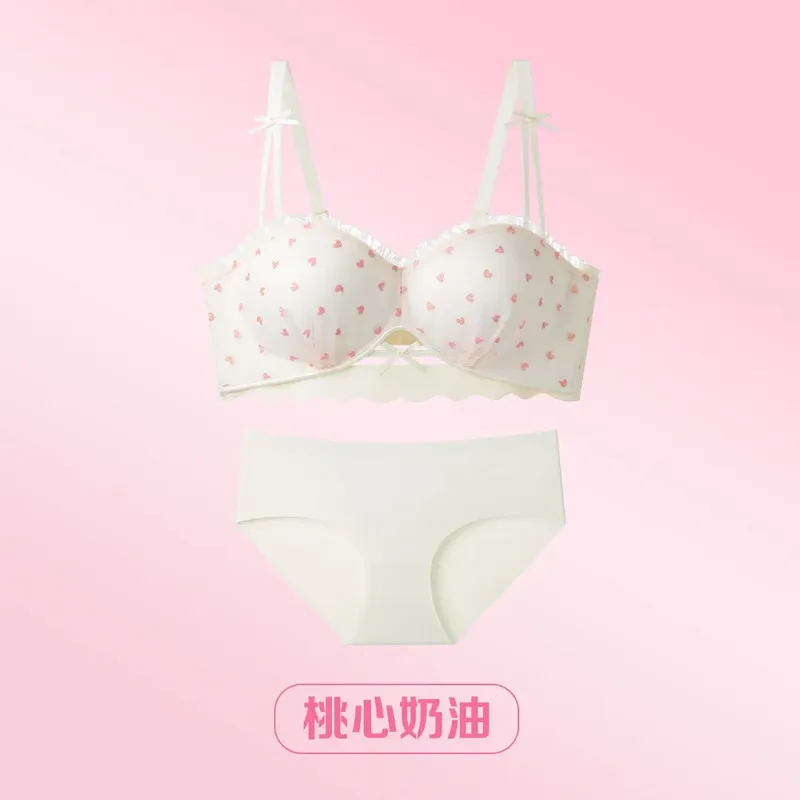 Babae 2026 Bagong Purong Pagnanais French Lace Half Cup Bra Maliit na Bust Push Up Anti Sag Comfort Pang-araw-araw na Pagsuot ng Mga Babae na Lingerie Brassiere — image 10