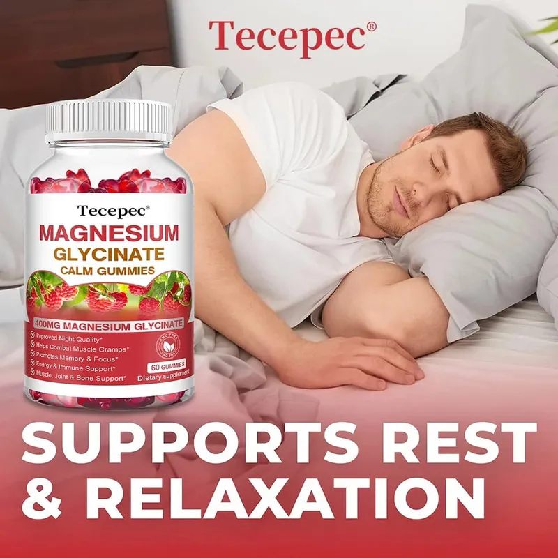 Magnesium Glycinate Gummies-Adult Supplements That Aid Relaxation Promote Heart Health and Support Bone Marrow and Joint Health — image 4