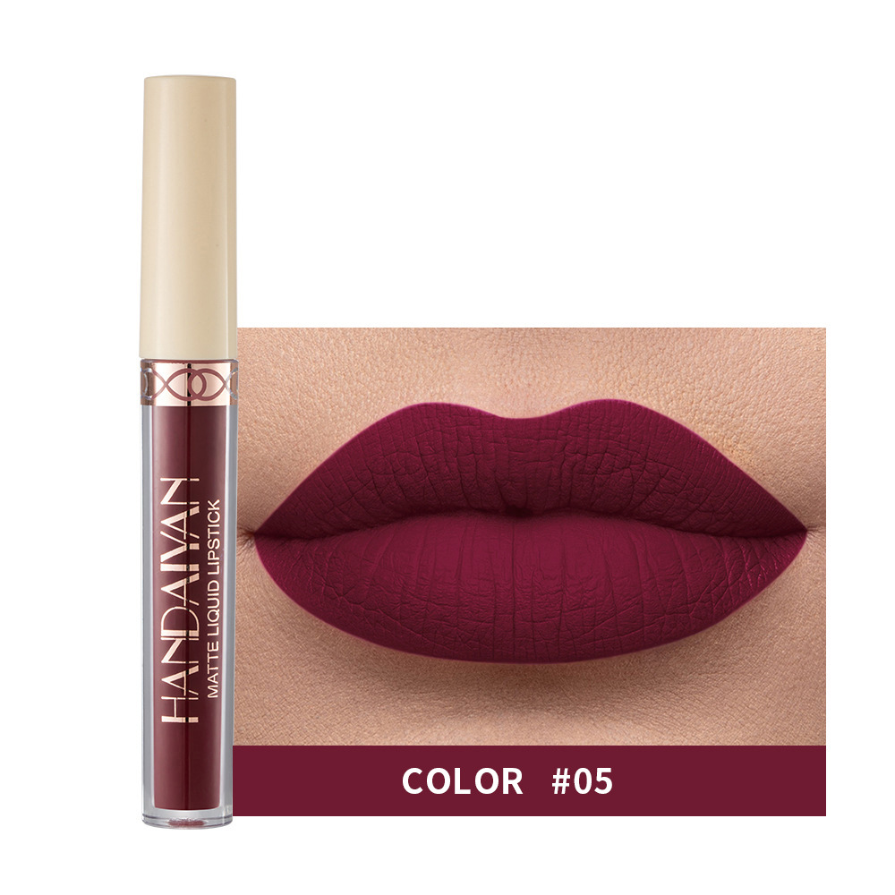 Αδιάβροχο Nude Matte Liquid Lipstick Αντικολλητικό Cup Lip Tint Μακιγιάζ Matte Red Lip Gloss Cosmetics Κραγιόν μακράς διαρκείας Make Up — image 9