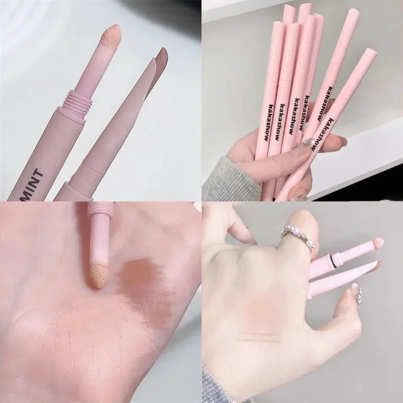 Dual End Glitter Matte Aegyosal Pen Brightening Highlight & Shadow Stick szemsmink fekvő selyemhernyó szemceruza gél ceruza 애교살 펜 — image 24