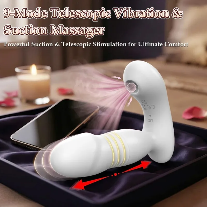 Thrusting Dildo továbbfejlesztett szexjáték 9-es frekvenciájú vibrációs G-pont csiklóbimbós hordható vibrátoros felnőtt szexjátékok női pároknak — image 2