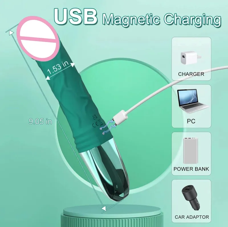 Γυναικεία οθόνη LCD Δονητής Clitoris Nipple Gspot Tease Dildo Stimulator Κόλπος Πρωκτικός Αυνανισμός Παιχνίδια σεξ για γυναίκες, αρσενικά ζευγάρια