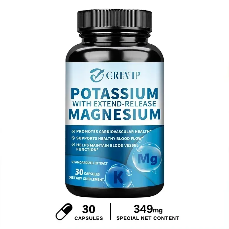Potassium Magnesium - Improve Sleep Quality Reduces Fatigue and Headaches Benefits Bone and Heart Health Immune System