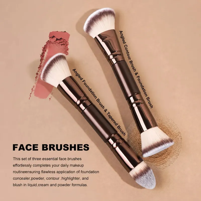 7-delige professionele make-upborstelset Foundation Brush Poederkwast Oogschaduwborstel Blending Brush Tool Zacht voor reizen