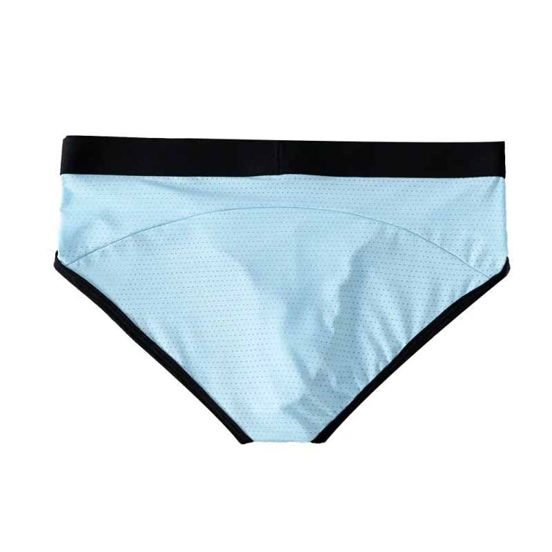 Fashion Mens Underwear Briefs Breathable Mesh Men's Panties Men Brief Bikini Underpants Back Patch Big Pouch Man Trunks D3-11 — image 2