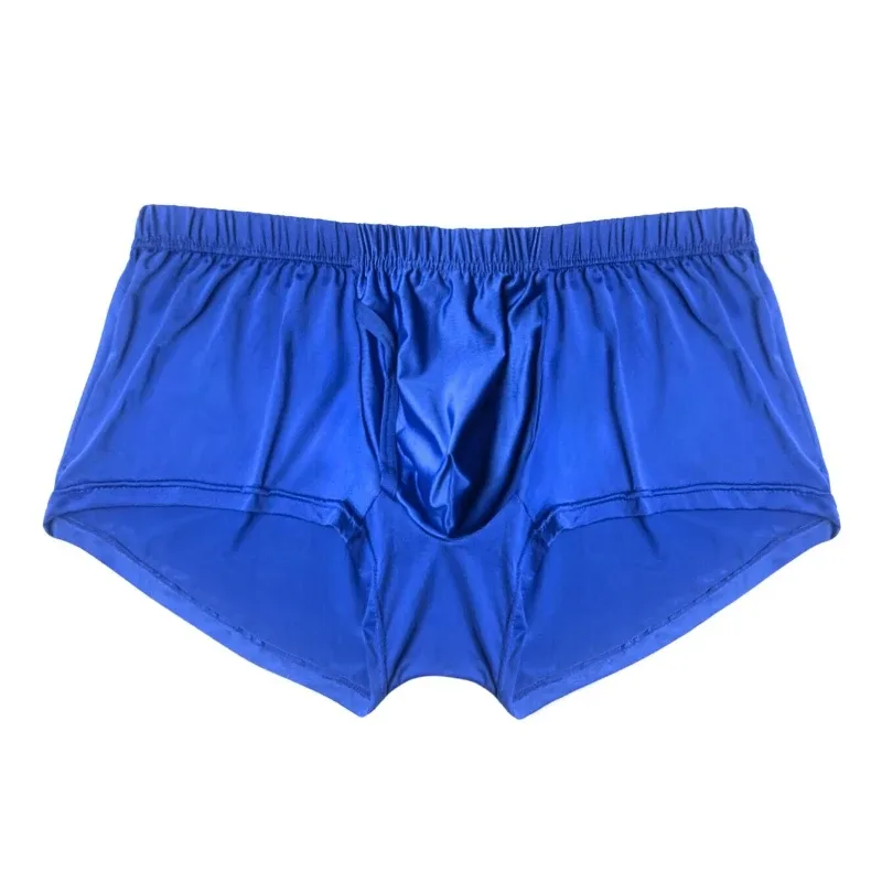 Men's Loose Front Fly Icy Woven Boxer Shorts, Stretch Breathable Multi Color Underwear for Sleep Home Daily Casual Lounge Wear — image 9