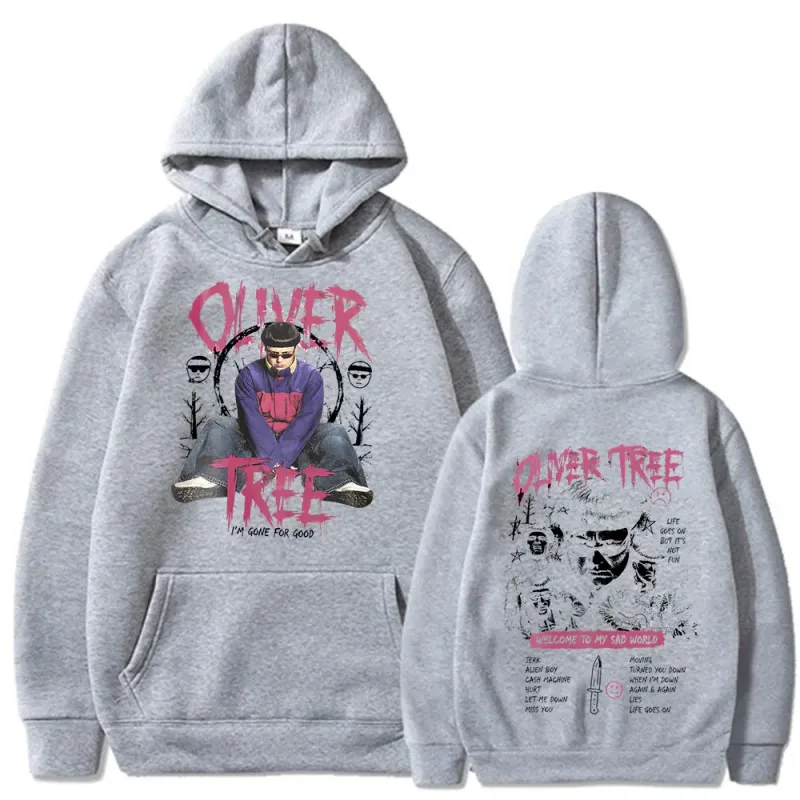 Oliver Tree Hoodies A vida continua 1993-2026 fãs presente pullovers roupas masculinas moda hip hop oversized casual moletom com capuz