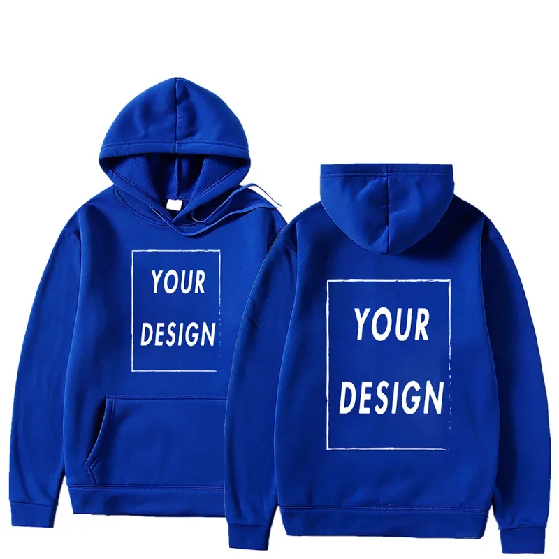 Il tuo logo/immagine del marchio di design personalizzato personalizzato ovunque uomo donna felpa con cappuccio fai da te felpa con cappuccio casual moda nuova — image 8