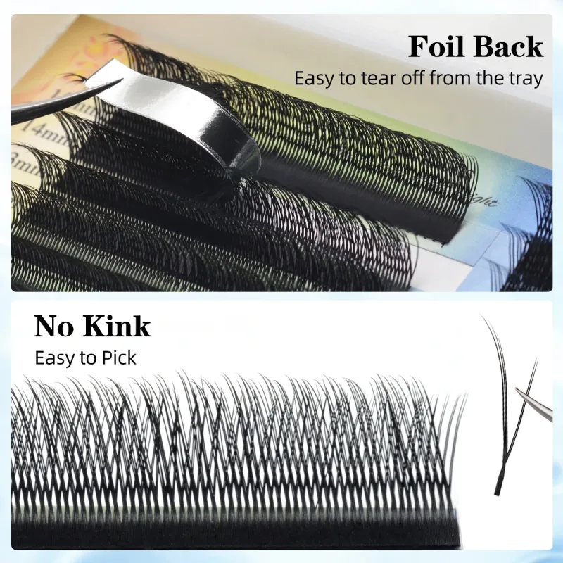 Lashonly Fox YY Faux Mink Eyelash Extensions 16 Lines Μαλακό φυσικό Premium Επίπεδο Διχτυωτό Διχτυωτό Βλεφαρίδες Cross Flying YY Lashes for Fox Eye