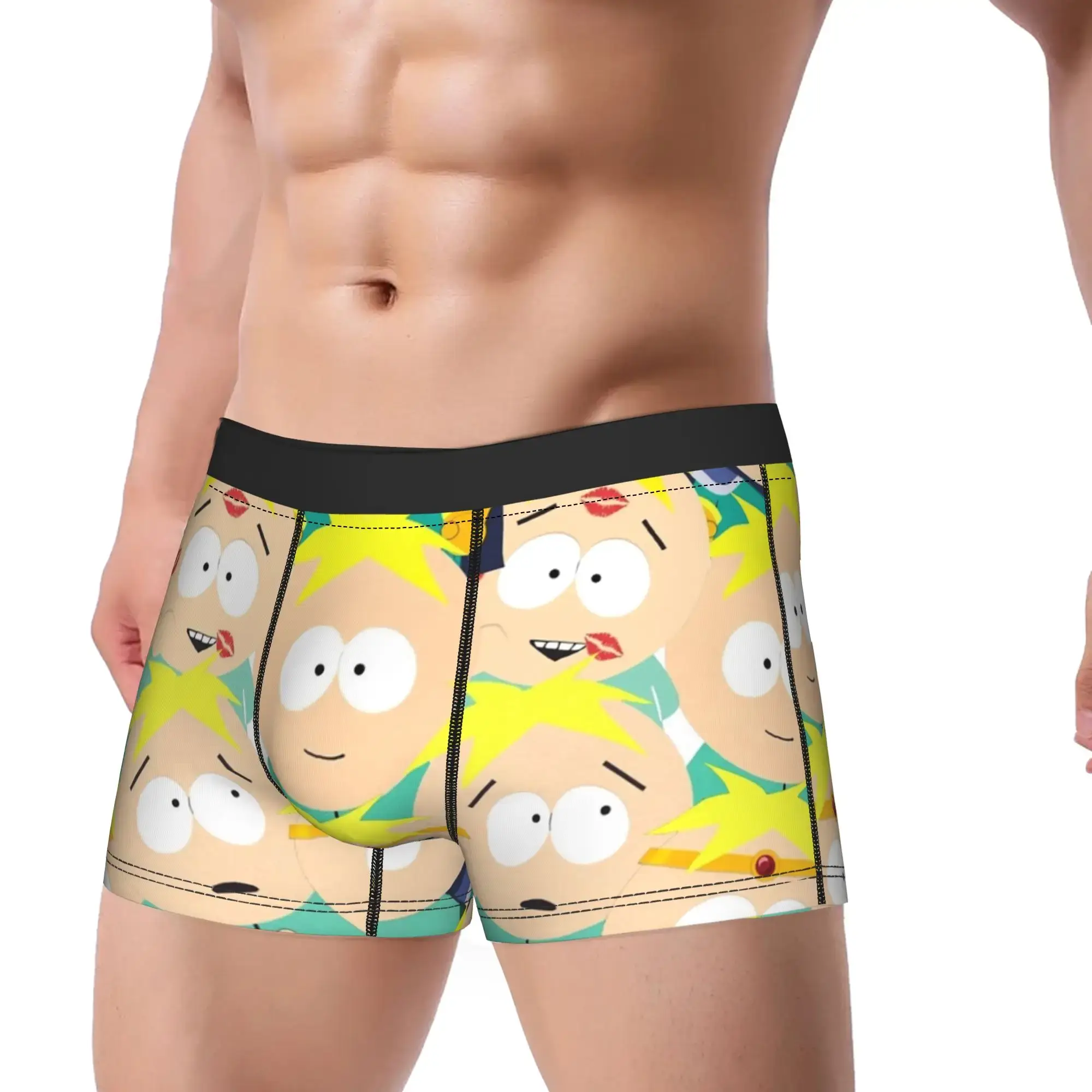 Men South Cartoon Park Butters Stotch Collage Long Underwear Hot Boxer Briefs Shorts Panties Male Soft Underpants M-XXL — image 2