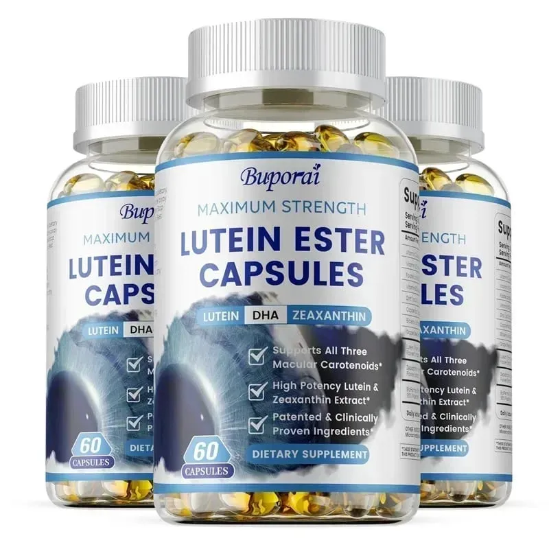 Lutein Ester Capsules - Relieve Blurred Vision and Dry Eyes Reduce Eye Fatigue for Vision & Eyes Health