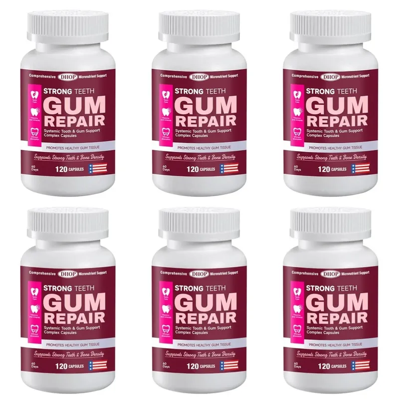 Strong Teeth Capsules Support Tooth Enamel and Gum Tissue Health with Vitamin C Vitamin D3 K2 Calcium and Zinc 120 Capsules — image 12