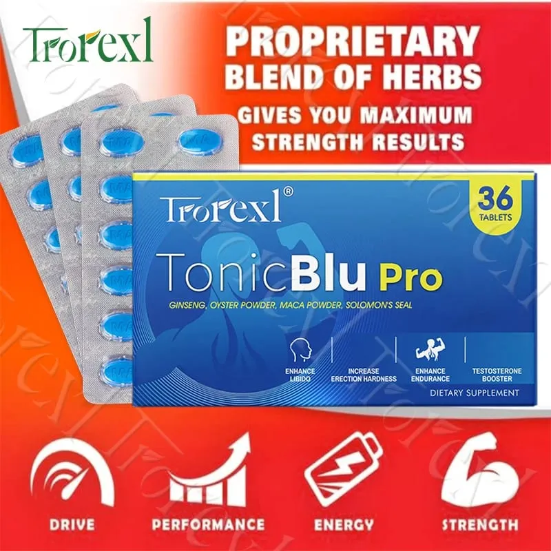 Blue Pill with Oyster Ginseng Maximum Growth Staying Power Male Supplements