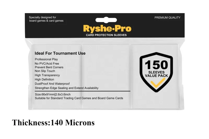 150Pcs Premium Card Sleeves 2,6"x3,6" συμβατές με κάρτες συναλλαγών τυπικού μεγέθους για MTG Pokemon TCG Baseball Card Sport Card — image 17