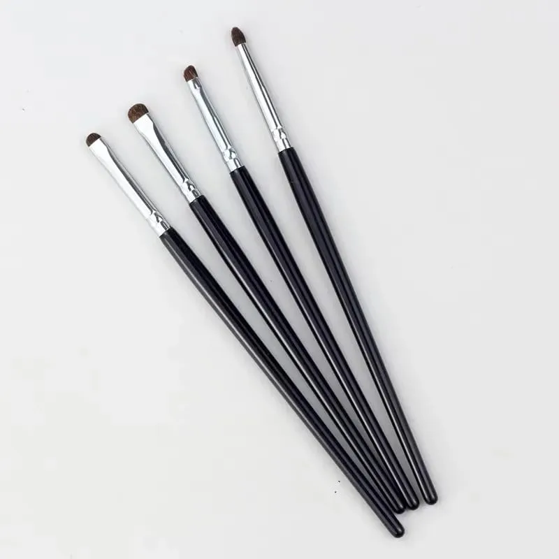 Kleine Hoek Precieze Detail Oogschaduw Borstel Zacht Paardenhaar Ooglid Markeerstift Liggende Zijderups Make-Up Kwasten Ogen Make Up Gereedschap