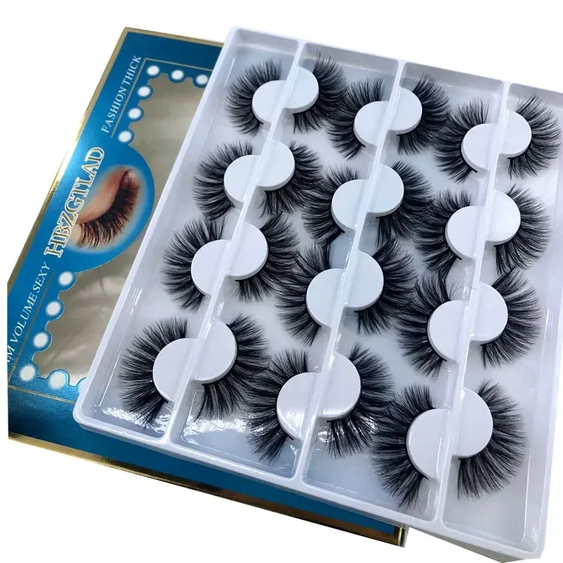 12 זוגות של Multipack 3D מינק ריסים מלאכותיים בעבודת יד, כלי איפור עיניים טבעי רך ונימוח — image 11