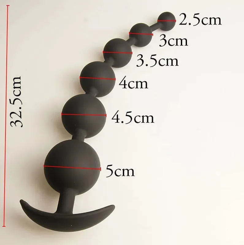 Anal Beads Balls Long Dildo Training Silicone Anus Ass But Butt Plug Analplug Buttplug Butplug Sex Toys Analsex Prostate
