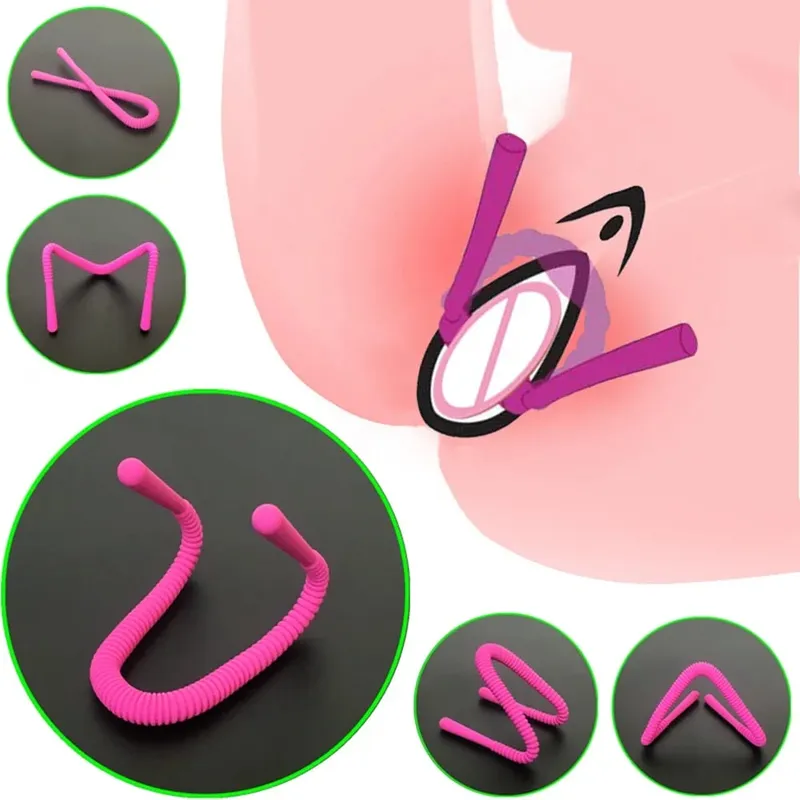 Silicone Labia Clamps Pussy Spreader Clitoris Stimulation Vagina Speculum Κολπικά χείλη Σεξουαλικό παιχνίδι για γυναίκες
