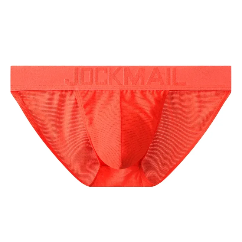 Jockmail Mans Underwear Gay Brief Nylon Mesh Sexy Low Waist Ropa Interior Hombre Letter Embroidery Sissy Panties Male Lingerie — image 37