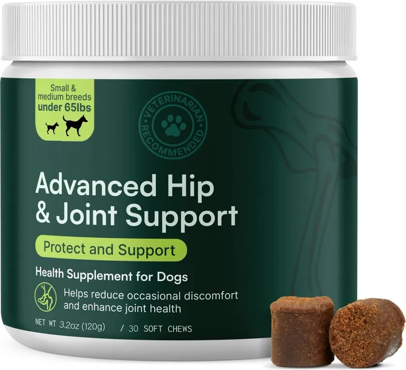 Advanced Dog Hip and Joint Supplement for Small & Medium Breeds Dog - Glucosamine Chondroitin Omega 3 MSM Green Lipped Mussel — image 2