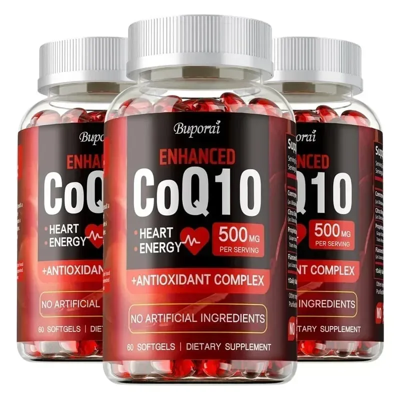 High Absorption CoQ10 Capsules - Antioxidant Support for Brain Heart & Energy Health