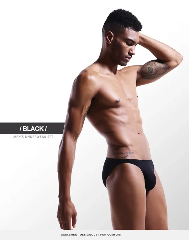 Men's underwear with a U-shaped protruding modal, thin, elastic and sexy low-waisted tight underpants — image 23