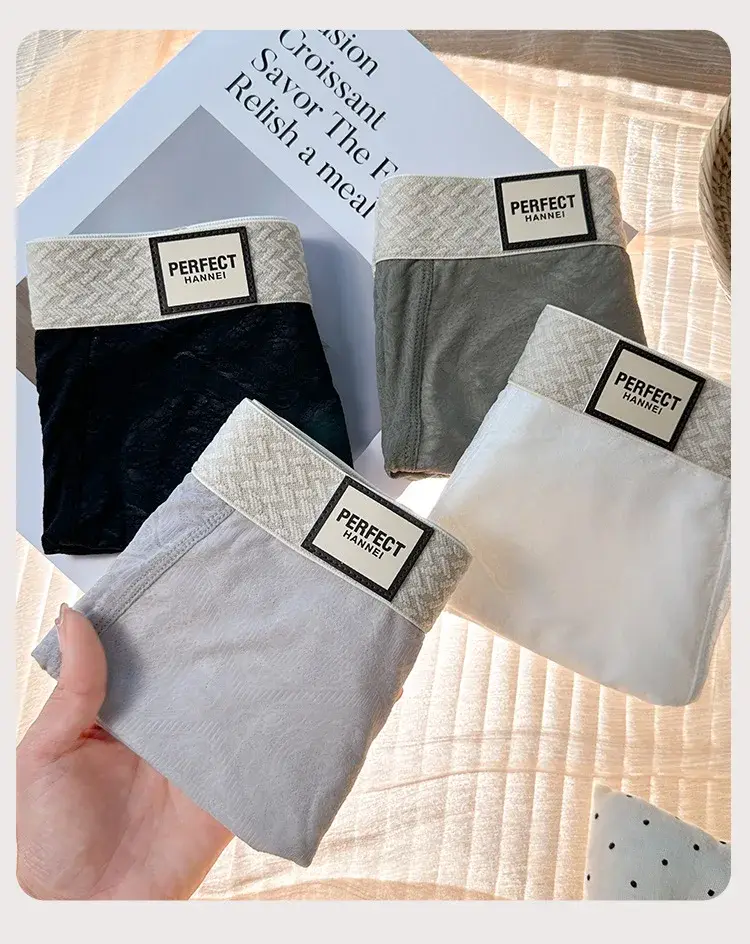 Men's Ice-Silk Jacquard Boxer Briefs: Cooling, Breathable, Mid-Rise, Boxer Shorts—comfortable and Simple Style for Young Men — image 16