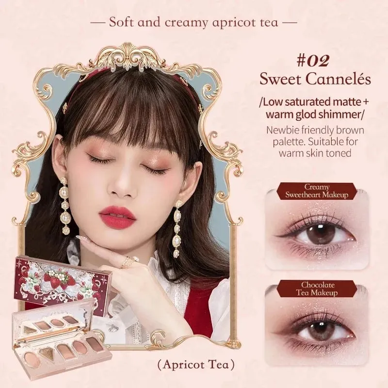 Flower Knows Makeup Full Set Moonlit Mermaid Eye Shadow Palette Matte Blush and Lipgloss Flowerknows Kit Τσάντα μακιγιάζ για γυναίκες