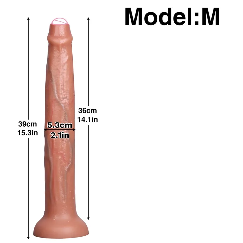Super Long Realistic Dildos Butt Plug Μαλακό πέος σιλικόνης για ενήλικες Βεντούζα Παιχνίδια σεξ για γυναίκες άνδρες Πρωκτικό μασάζ κόλπου