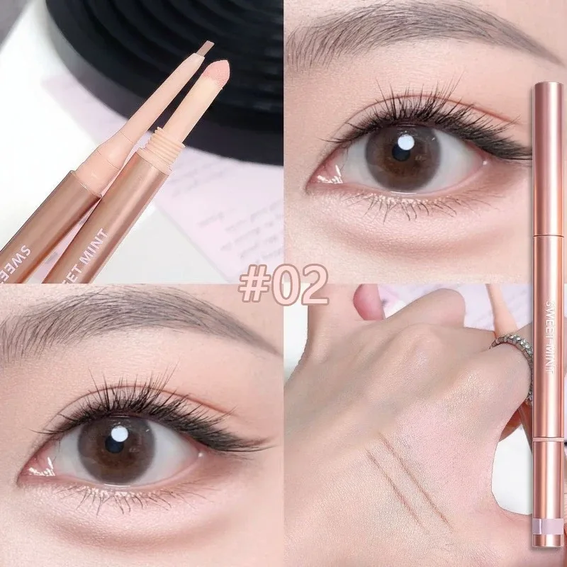 Double Headed Brightening Aegyo Sal Pen Waterproof Liing Silkworm Eyeliner Stick Highlighter Matte Shadow Pen Contour Μακιγιάζ ματιών — image 8