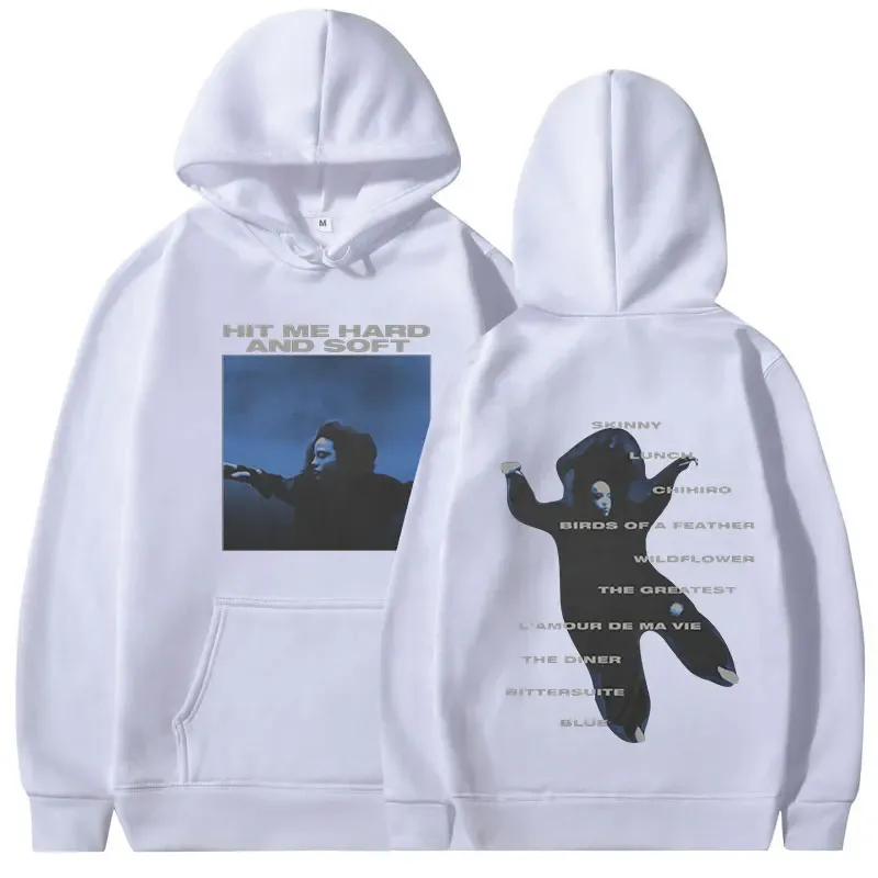 Hit Me Sert ve Yumuşak 2024 Tur Kapüşonlu Erkek Kadın Moda Vintage Harajuku Sweatshirt Uzun Kollu Büyük Boy Kazak Hayranları Hediye — image 4