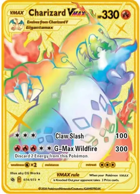 Αγγλική έκδοση Pokemon Metal Card Anime Figure Pikachu Charizard Mewtwo Battle Trading Game Collection Cards Model Toy Gifts — image 15