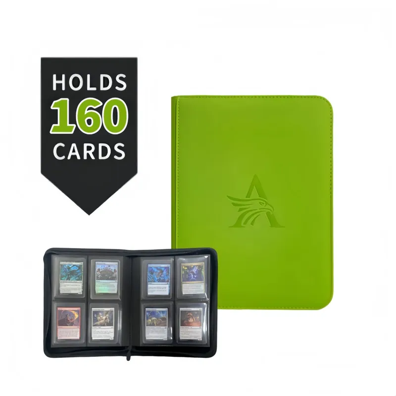 TopLoader 4-Pocket Card Binder (160 Cards) – Μαύρο/Αποθηκευτικός χώρος βιομηχανικής αντοχής για κάρτες TCG και αθλητικές κάρτες. Το όνειρο του συλλέκτη