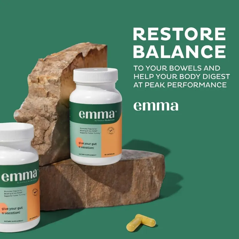 Gut health relief supplement supports leaky gut and digestive system relieves constipation bloating and gas 60 capsules