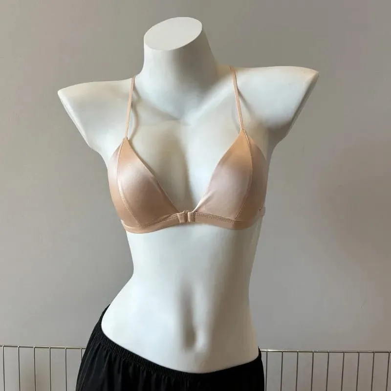 Hot Sale Σουτιέν Leopard Print Γαλλικό Τρίγωνο Κλείσιμο Λεπτή Ομορφιά Πίσω Λουράκι Σπαγγέτι Άνετα Γυναικεία Καλοκαιρινό Καθημερινά