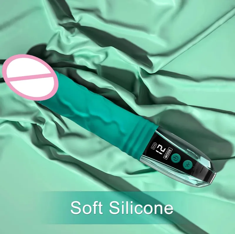 Γυναικεία οθόνη LCD Δονητής Clitoris Nipple Gspot Tease Dildo Stimulator Κόλπος Πρωκτικός Αυνανισμός Παιχνίδια σεξ για γυναίκες, αρσενικά ζευγάρια