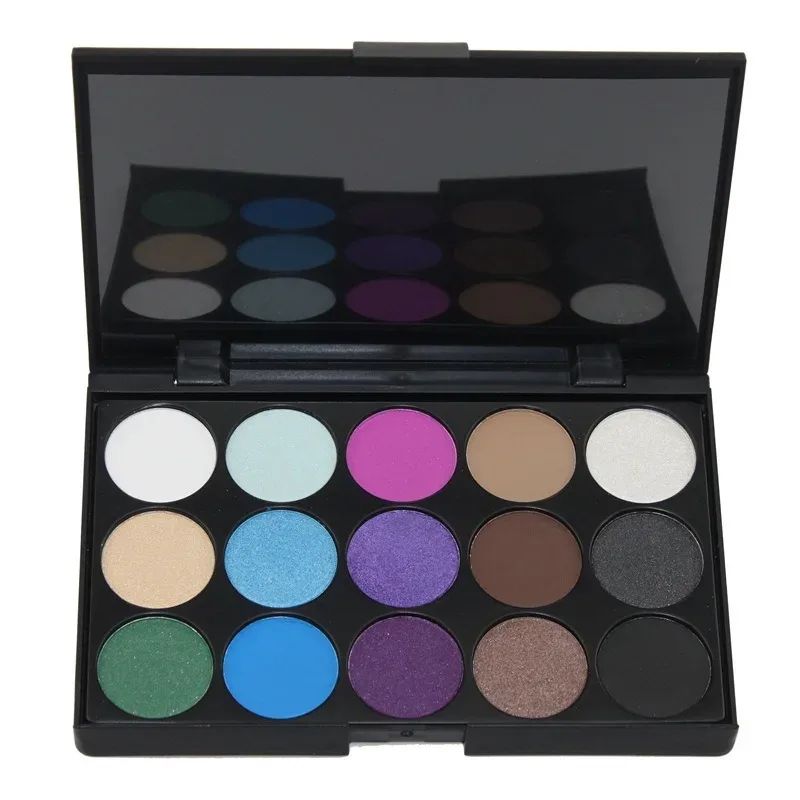 Pearlescent 15/40 Color Eyeshadow Palette High Saturation Eye Shadow Plastic This European American Hot Selling Spot Earth Color — image 9
