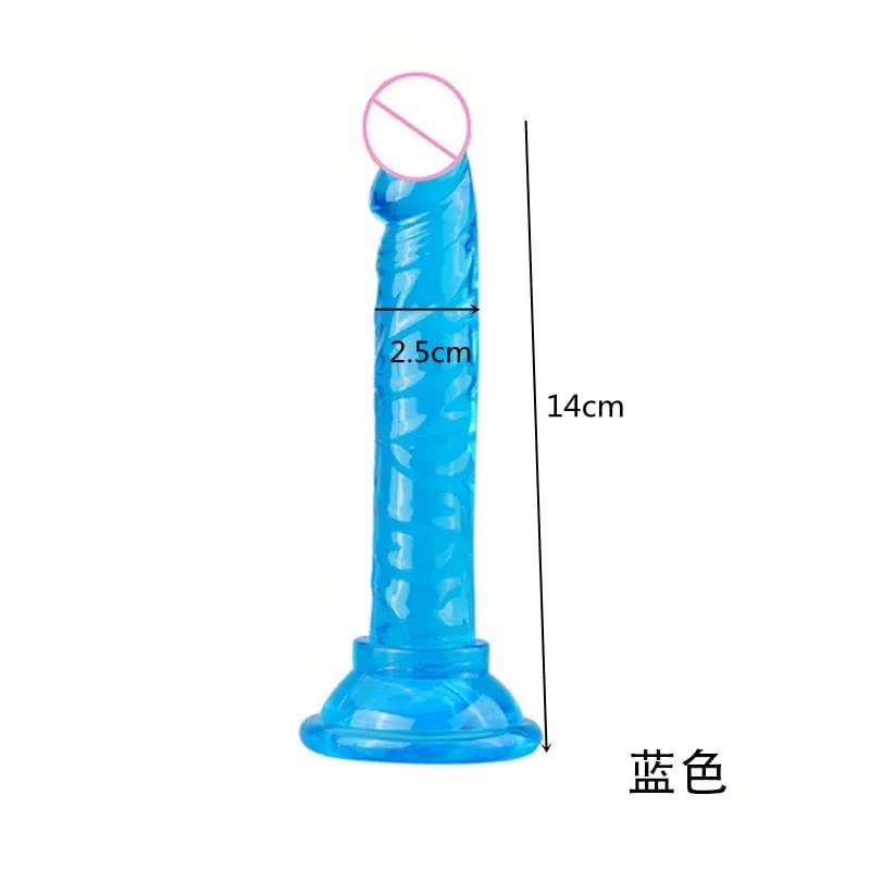 KWD Erotic Soft Jelly Dildo Anal Butt Plug Realistic Strong Suction Cup Adult Toys G-spot Orgasm Big Penis Sex Toys For Woman