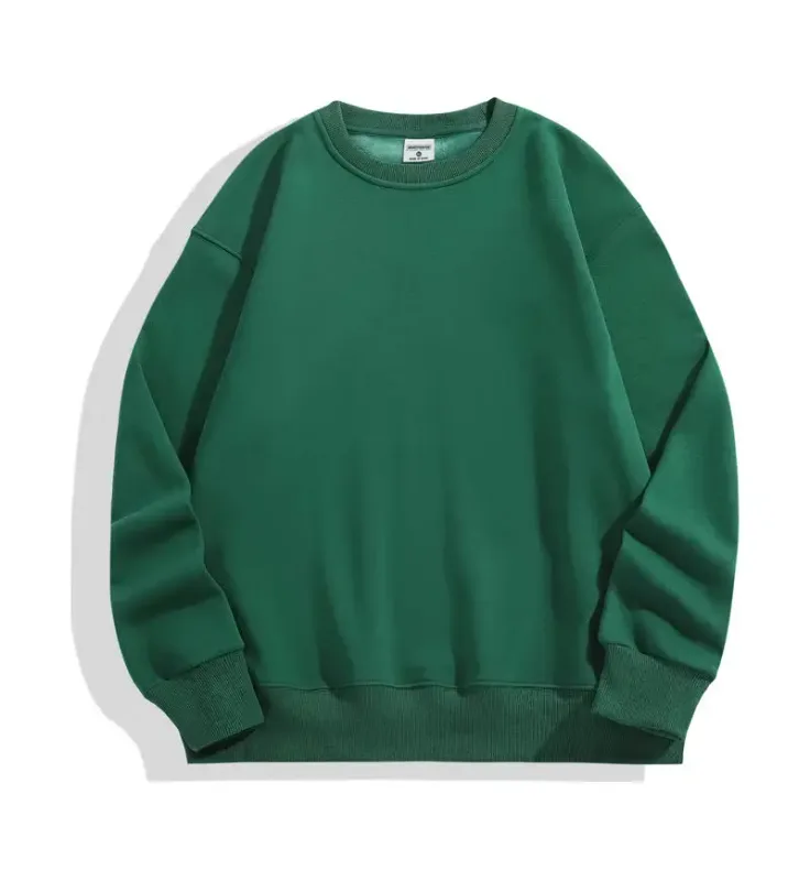 FAI DA TE Logo Personalizzato 500GSM Pesante Felpe da Uomo Nuovo Autunno Inverno di Spessore In Cotone Da Uomo Top di Colore Solido Felpe Felpa Pullover
