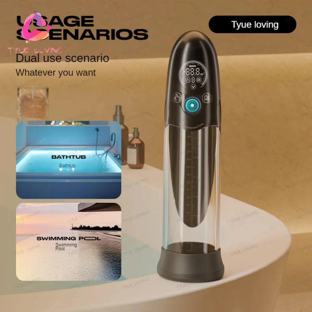 Electric Penis Pump - Water Bath Vacuum Enlarger for Men | Effective Massage & Enlargement Trainer | Premium Male Sex Toy