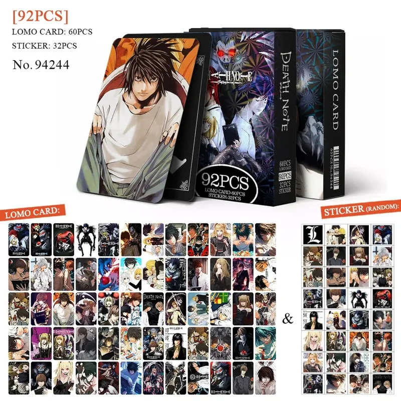 מתקפת אנימה על טיטאן Lomo Card גלויה צעצוע Haikyuu רוקח יומני הונקאאי כוכבי אוסף כרטיסים עם מדבקות מתנה — image 7
