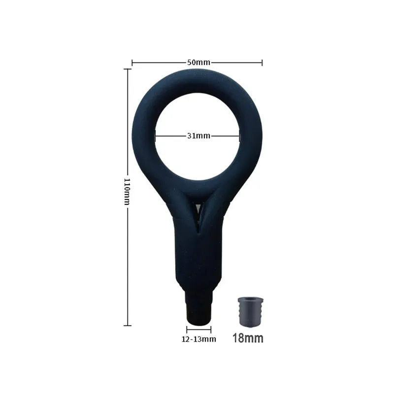 Men's vibrating masturbator electric masturbation ring training and relaxation device fascia gun adult head sex toy — image 8