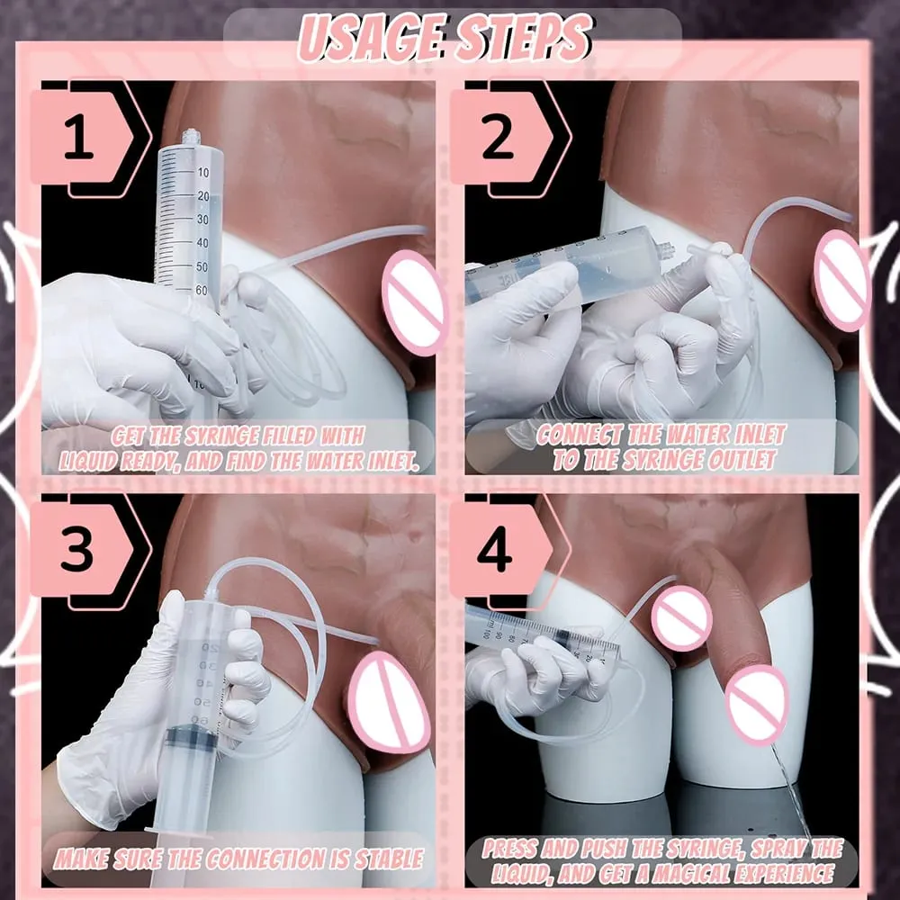 Tapón Anal de silicona, consolador para chorros, bragas con músculos abdominales, pene sólido, masturbador Anal vaginal, juguete sexual para mujer — image 3