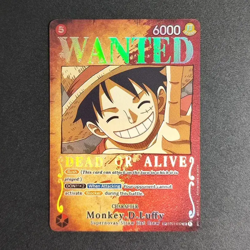 Proxy ONE PIECE CARD Luffy Shanks ACE Roger Teach Kaido כרטיס דמות מבוקש אומנות חלופית אוסף כרטיסי אנימה